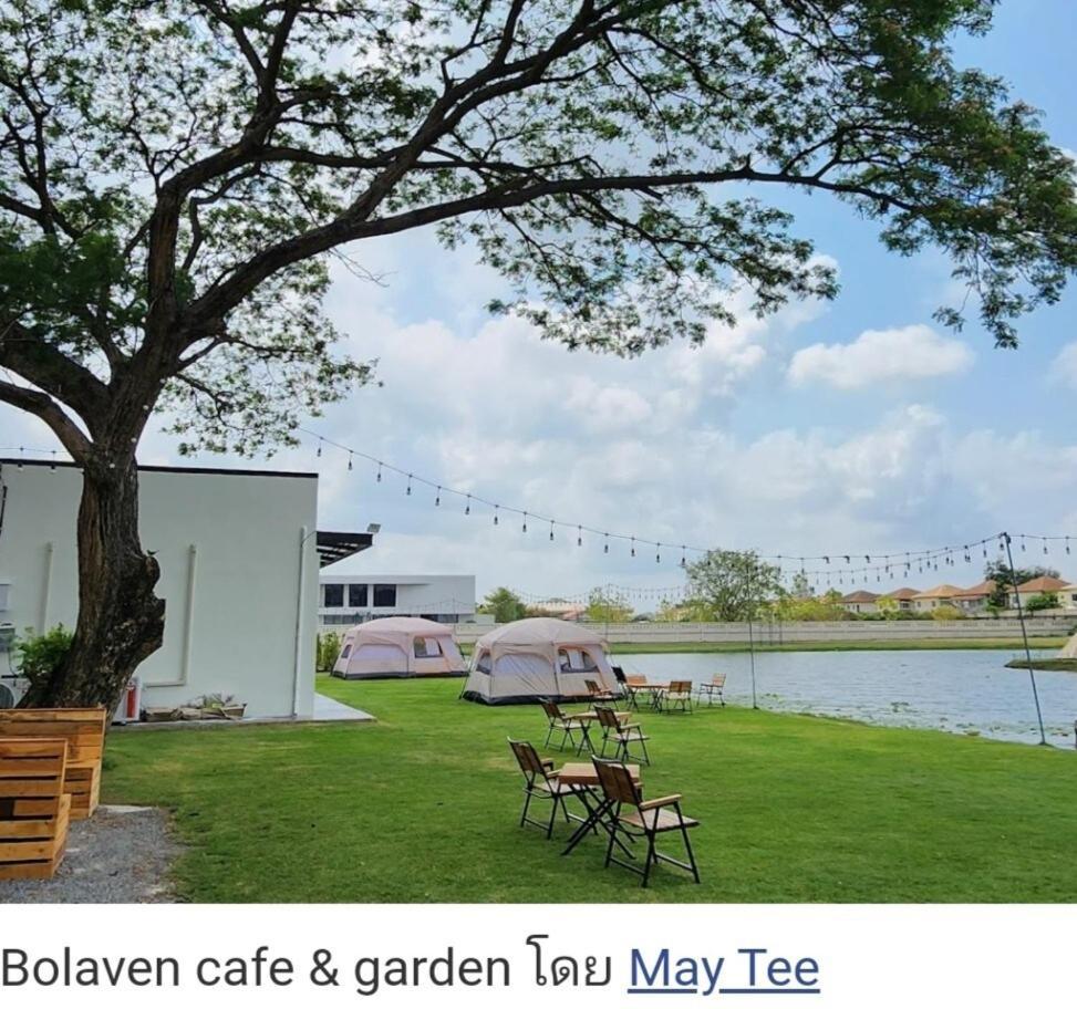 A Cozy 3-Story Townhome Near Bts & Lovely Estuary Ban Khlong Ta Khet Exterior foto